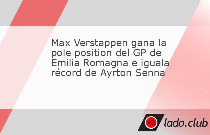 Max Verstappen consiguió su octava pole position consecutiva e igualó el récord que poseía en solitario Ayrton Senna, después de firmar el tiempo más rápido durante la qualy del Gran Premio de 