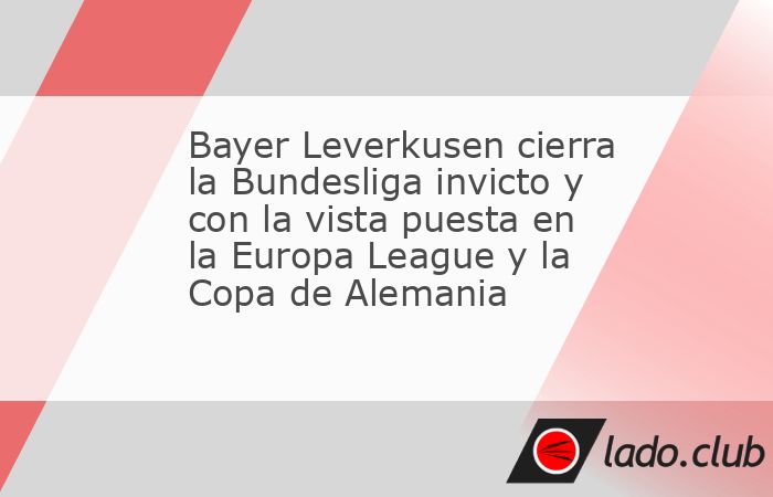 ALEMANIA.- Campéon desde hace semanas y a días de las finales de la Europa League y la Copa de Alemania, el Bayer Leverkusen levanto este sábado la Bundesliga como un equipo invicto, sin una sola d