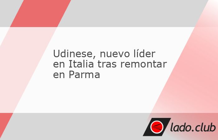 El Udinese es el nuevo líder del campeonato italiano tras su triunfo 3-2 de visita ante el Parma con un doblete del francés Florian Thauvin, este lunes en la cuarta jornada.Por debajo 2-0 en el marc