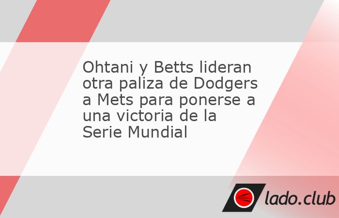 Shohei Ohtani abrió el juego con un jonrón y anotó cuatro veces, Mookie Betts también la desapareció y produjo cuatro carreras, y Los Angeles Dodgers aplastaron el jueves por segunda noche seguid