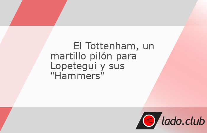 Arrollador el Tottenham Hotspur ante el West Ham de Julen Lopetegui pese a comenzar perdiendo un encuentro que dominó de principio a fin. Aunque los visitantes se adelantaron a los diez minutos, el c