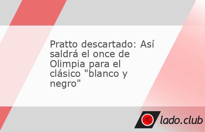 Olimpia está con la obligación de retomar el camino victorioso y contra un rival de peso como lo es Libertad, en otra edición del clásico “blanco y negro”.El entrenador Martín Palermo meterá