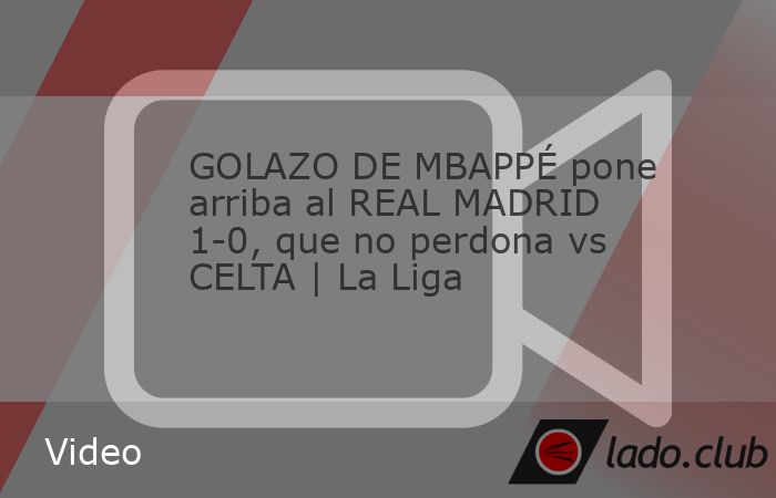 Kylian Mbappé marca un golazo para el 1-0 del Real Madrid vs Celta en La Liga. #mbappe #realmadrid #golazo | ESPN Deportes