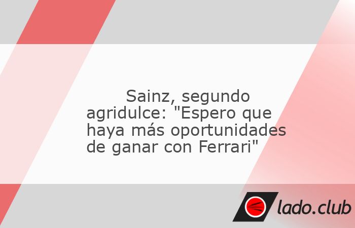 Segundo puesto agridulce para Carlos Sainz en el GP de los Estados Unidos de Fórmula 1. El piloto español arrancaba tercero y tras el gran ritmo exhibido en la carrera al sprint y la mejor degradaci