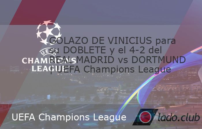 Vinicius consigue su doblete con un golazo y el 4-2 del Real Madrid vs Dortmund en la UEFA Champions League. #vinicius #realmadrid #championsleague | ESPN Deportes