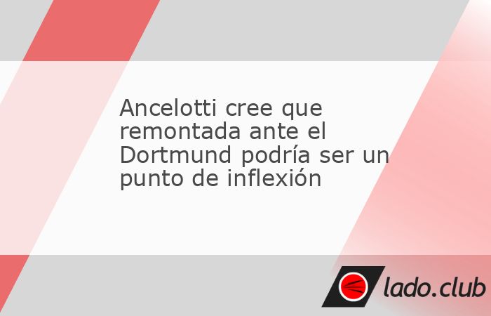 El director técnico del Real Madrid, Carlo Ancelotti, destacó la capacidad de reacción de sus dirigidos para revertir un mal primer tiempo y lograr la remontada