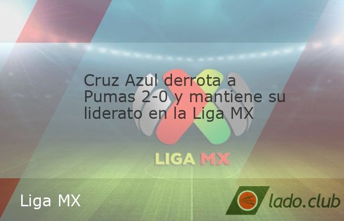 Cruz Azul sigue mostrando su poderío en la Liga MX tras vencer 2-0 a los Pumas UNAM en el Estadio Olímpico Universitario. En un partido correspondiente a la jornada 14, los celestes aprovecharon los