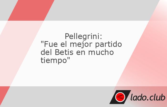 El entrenador del Betis, el chileno Manuel Pellegrini, destacó este domingo, tras el 1-0 logrado ante el Atlético de Madrid en el estadio Benito Villamarín, que en su opinión ha sido "el mejo