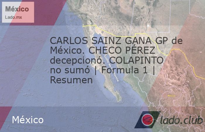 El piloto español Carlos Sainz se quedó con el Gran Premio de México 2024 de la Fórmula 1, seguido por el británico Lando Norris (McLaren) y su compañero de ‘Scuderia’ Charles Leclerc, quien