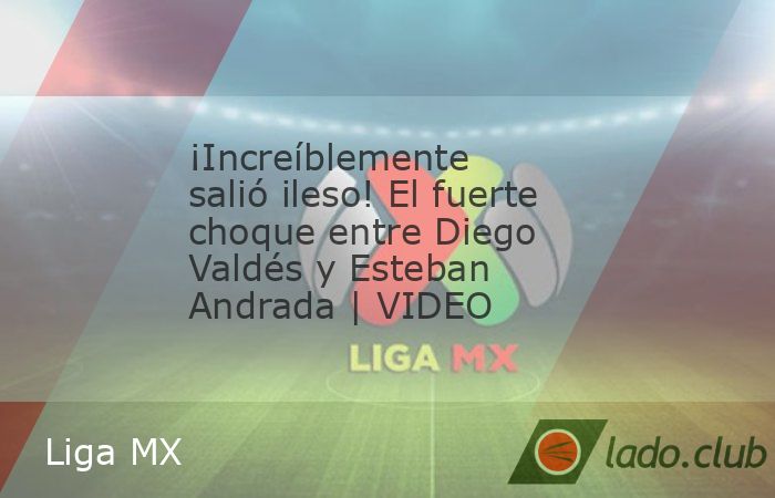 Diego Valdés encendió las alarmas por un momento en la banca del América, luego de que en una acción se llevara un fuerte golpe tras chocar con Esteban Andrada, portero de Monterrey, durante el pa