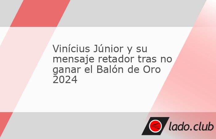 El astro brasileño del Real Madrid, Vinícius Júnior, dejó claro que seguirá buscando conquistar por primera vez el premio Balón de Oro