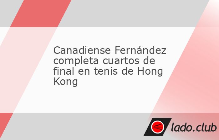 Hong Kong, China, 31 oct (Prensa Latina) La canadiense Leylah Fernández clasificó a los cuartos de final del torneo de tenis de Hong Kong, al derrotar hoy por 6-1 y 6-2 a la australiana Kimberly Bir