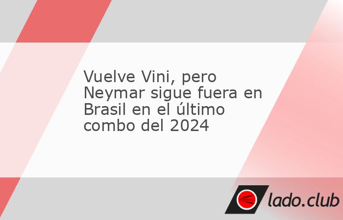 Brasil seguirá sin Neymar, pero contará con Vinicius Jr y Rodrygo para medirse a Venezuela y Uruguay en los partidos de este mes de clasificación para el Mundial de 2026, según la lista de convoca