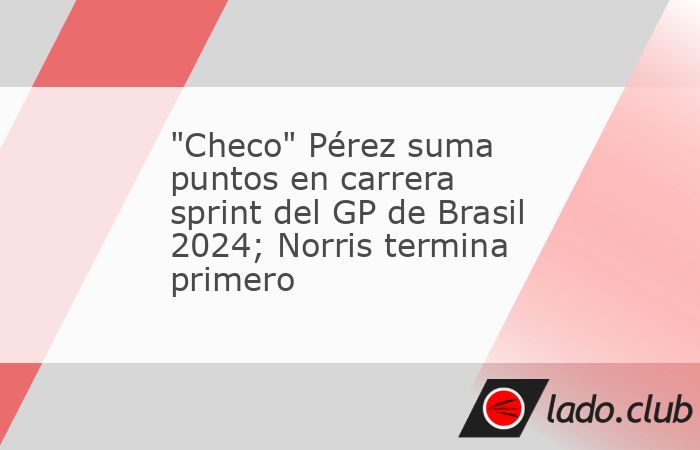 El británico Lando Norris (McLaren) ganó este sábado la prueba sprint del Gran Premio de Sao Paulo (Brasil), el vigésimo primero del Mundial de Fórmula 1, en el circuito de Interlagos, donde le r