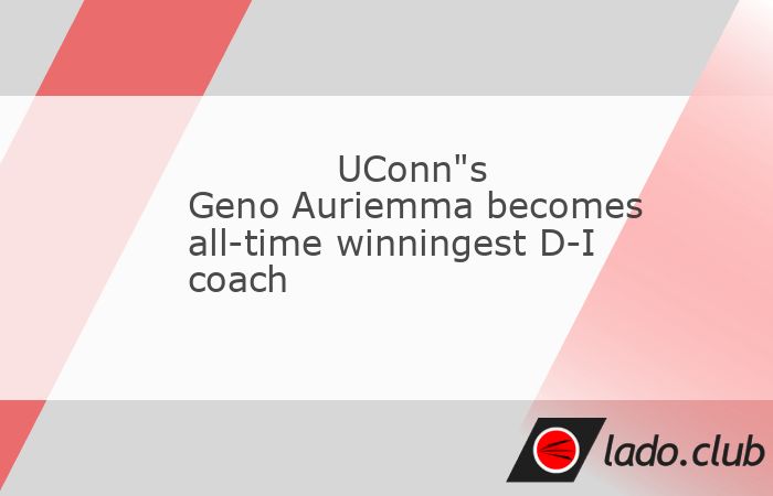  Geno Auriemma became the all-time winningest coach in the history of NCAA Division I college basketball, men"s or women"s, on Wednesday night as No. 2 