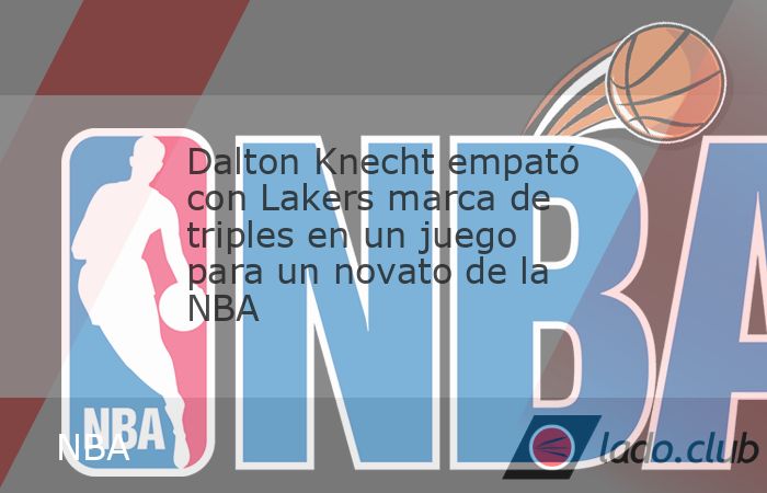 Dalton Knecht ayudó a Lakers a vencer al Jazz el martes, luego de meter 37 puntos y establecer marca de novato en la NBA con nueve canastas triples 