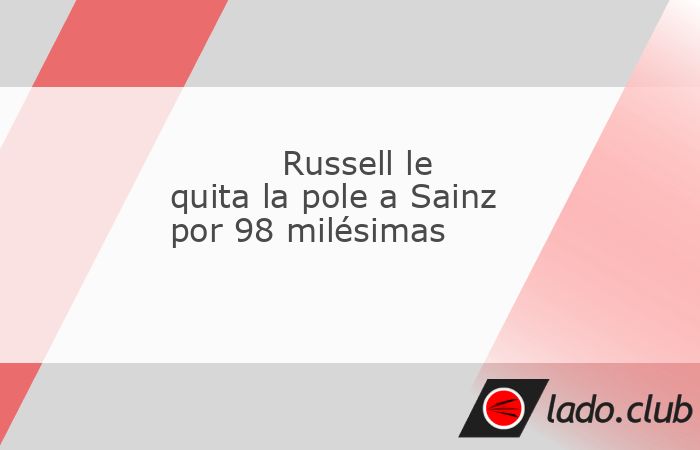 George Russell logró la pole en el GP de Las Vegas de F1 2024 por delante de un gran Carlos Sainz, que fue segundo en una igualada batalla final en clasificación en la que el español se vio superad