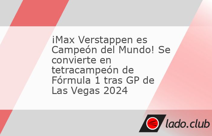 Aunque parecía que las cosas se complicaban, por cuarto año consecutivo Max Verstappen se consagra (matemáticamente) como campeón del mundo en Fórmula 1 en el Gran Premio de Las Vegas 2024.‘La 