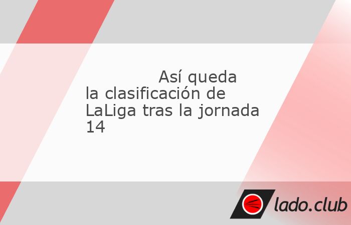 A diferencia de lo que sucede habitualmente, la jornada 14 de LaLiga EA Sports no tendrá partido de los lunes. Con uno disputado el viernes, cinco el sábado y cuatro el domingo quedó completada la 