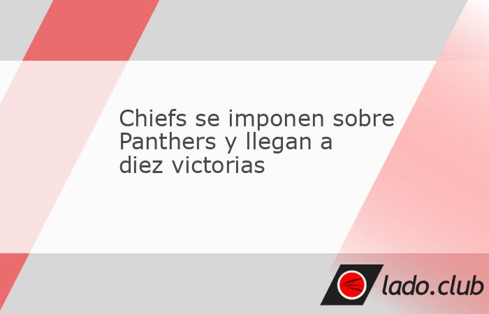 Los Kansas City Chiefs (10-1) derrotaron 30-27 a los Carolina Panthers (3-8) este domingo y se mantuvieron en lo más alto de la división AFC Oeste en la Conferencia Americana, en un juego en el que 