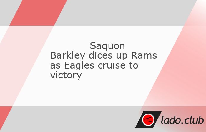  Saquon Barkley ran for 255 yards and two long touchdowns on 26 carries as the Philadelphia Eagles increased their NFC East lead with a 37-20 win over  