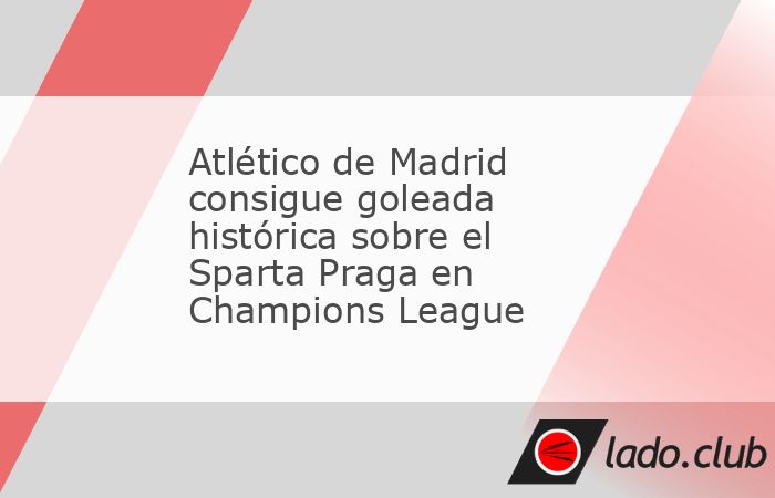 Ya son seis victorias seguidas del Atlético de Madrid y nueve goles esta temporada de Julián Álvarez, que desató el aplastante triunfo contra el Sparta Praga (0-6) y anotó dos tantos para plasmar