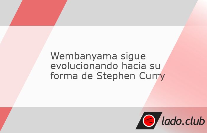 De todo un poco de los tres genios generacionales actuales todavía en él, - LeBron James, Kevin Durant y Stephen Curry-, Victor Wembanyama empieza a mostrar cada vez más maneras de Stephen Curry en