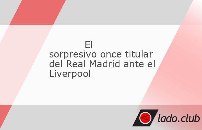 Debido a las numerosas bajas que presenta el Real Madrid para este cuarto partido de Liga de Campeones en el que tiene que dar la cara tras la última derrota ante el Milán (1-3), el once que present