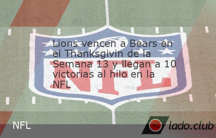 Jared Goff lanzó dos pases de touchdown a Sam LaPorta y Jake Bates y los Lions sumaron tres goles de campo en la primera mitad para luego resistir al superar por 23-20 el jueves a los Bears de Chicag