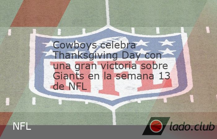  Los Dallas Cowboys rompieron este jueves una racha de cinco derrotas consecutivas en casa con su victoria 27-20 sobre New York Giants dentro de la tradicional jornada del Día de Acción de Gracias d