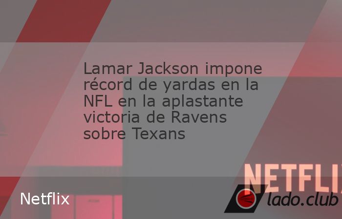 Lamar Jackson, de Baltimore Ravens, se convirtió este miércoles en el quarterbackcon más yardas por tierra en la historia de la NFL en la paliza que su equipo propinó por 2-31 a Houston Texans en 