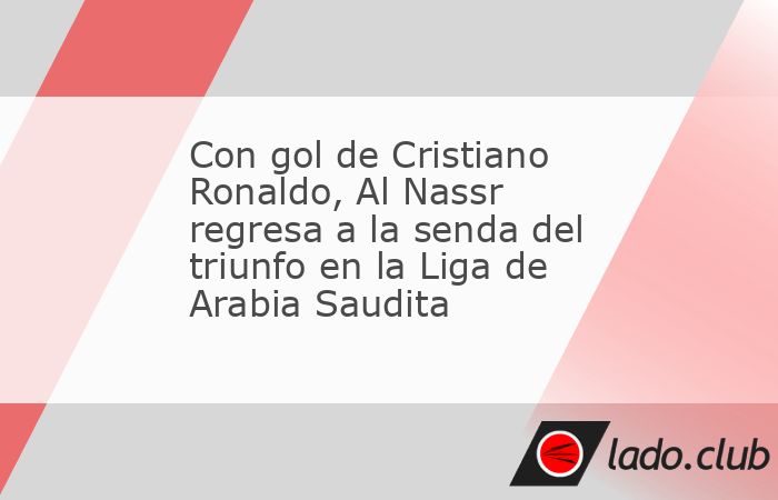 Cristiano Ronaldo amplió su cuenta goleadora con el tanto que encarriló la victoria del Al Nassr, superior al Al Kholood (3-1), que propició el reencuentro con la victoria del conjunto de Stefano P