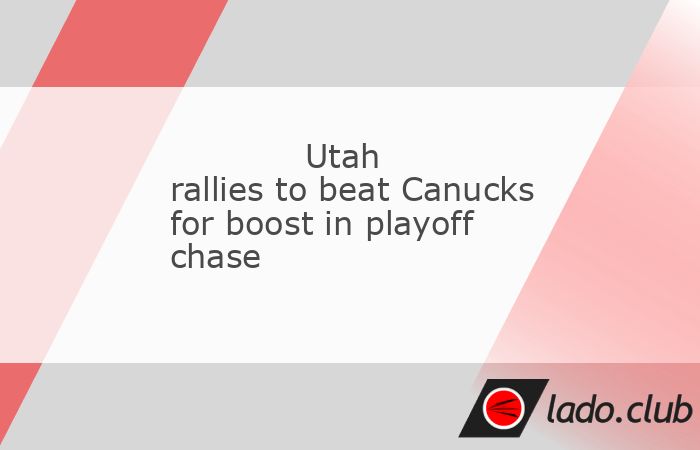  Logan Cooley"s goal 5:08 into the third period broke a tie and the Utah Hockey Club came from behind to defeat the host Vancouver Canucks 3-1 on Sunda 