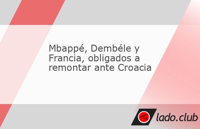 Tras verse sorprendida el pasado jueves por Croacia en la ida de cuartos de la Nations League (2-0), la Francia de Kylian Mbappé y Ousmane Dembélé está obligada a remontar este domingo en el Stade