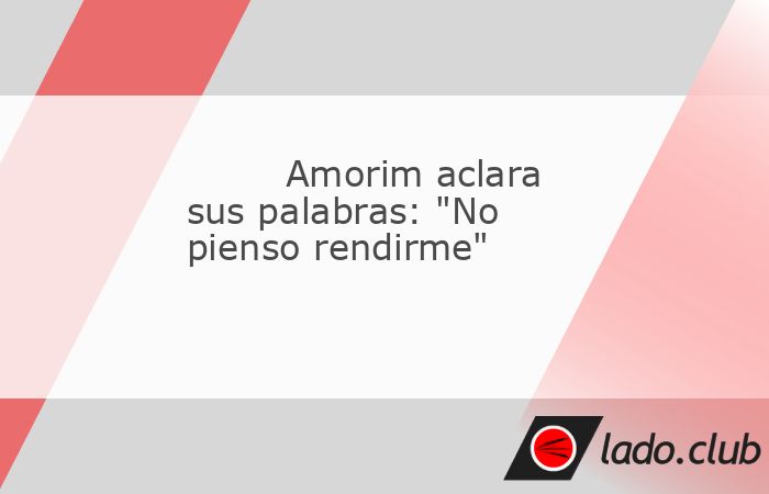 Ruben Amorim, entrenador del Manchester United, aclaró hoy que no tiene planes de marcharse y precisó que sus acalorados comentarios tras la derrota del domingo por 0-2 ante el West Ham en la Premie