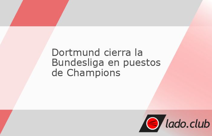 Berlín, 17 may (Prensa Latina) El Borussia Dortmund goleó hoy por 3-0 al Holstein y escaló a la cuarta posición de la Liga de fútbol de Alemania, última con puestos directos a la Champions de la