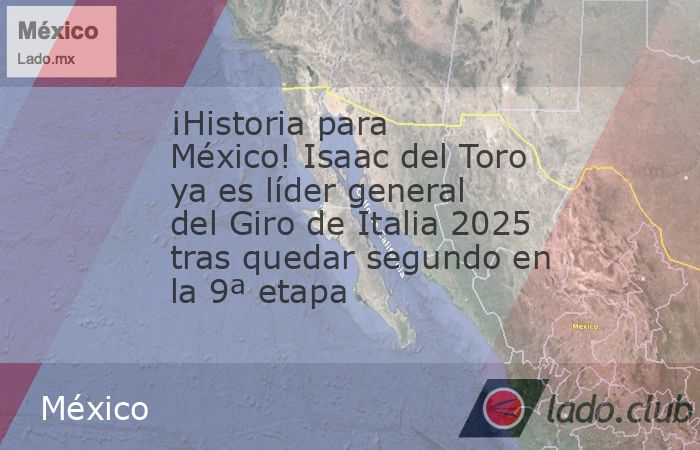 Isaac del Toro, ciclista originario de Ensenada, Baja California y de solo 21 años de edad, hizo historia en el Giro de Italia, pues quedó en la segunda posición de la novena etapa y se colocó lí