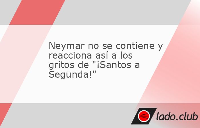 A Neymar se le vio mal, muy mal después de perder con el Santos ante el CRB y quedar eliminado el Santos de la Copa de Brasil. No son buenos tiempos para el club en el que se formó la estrella, ya q