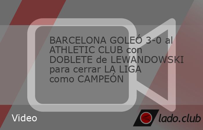 El Barcelona goleó 3-0 al Athletic Club con doblete de Lewandowski para despedir La Liga como campeón. #barcelona #lewandowski #athleticclub | ESPN Deportes | RESUMEN