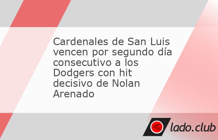 Por segundo día seguido, los Cardenales de San Luis volvieron a imponerse a los Dodgers de Los Ángeles, esta vez con un apretado marcador de 2-1 en un emocionante duelo celebrado este sábado en el 