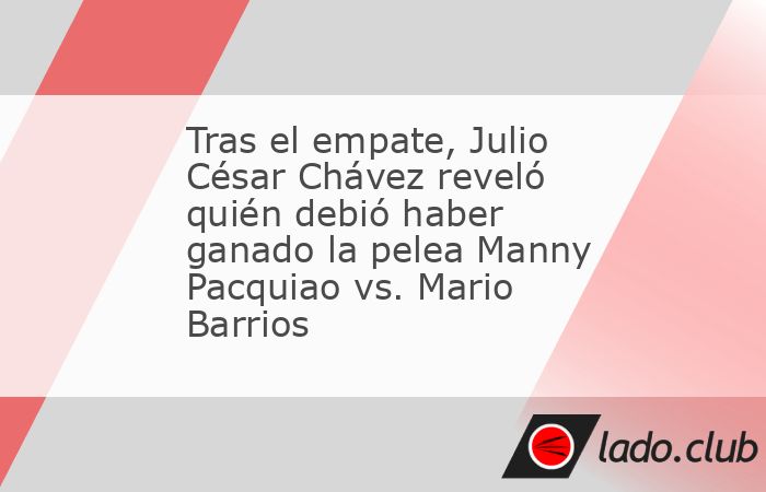 El mexicano no ocultó su opinión, pese a que la mayoría de los aficionados deseaban otro desenlace. Luego de la espectacular pelea que protagonizaron Manny Pacquiao y Mario Barrios este sábado 19 