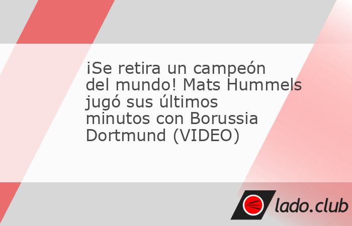 Un campeón del mundo ha hecho oficialmente su retiro del futbol. Tras 508 partidos en todas las competiciones con el Borussia Dortmund, la carrera de Mats Hummels llegó a su fin. este domingo e