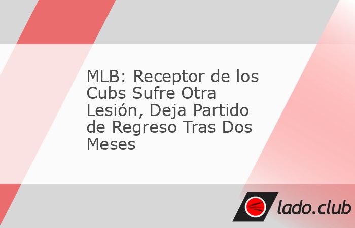 Chicago, Illinois – El receptor de los Chicago Cubs, Javier “El Toro” Morales, abandonó su primer partido de regreso tras dos meses de baja debido a una nueva lesión en el codo derecho. El inc