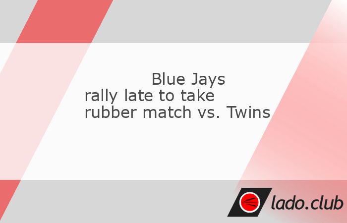  Addison Barger hit a go-ahead two-run double in a three-run eighth on Wednesday night and the Toronto Blue Jays defeated the visiting Minnesota Twins  
