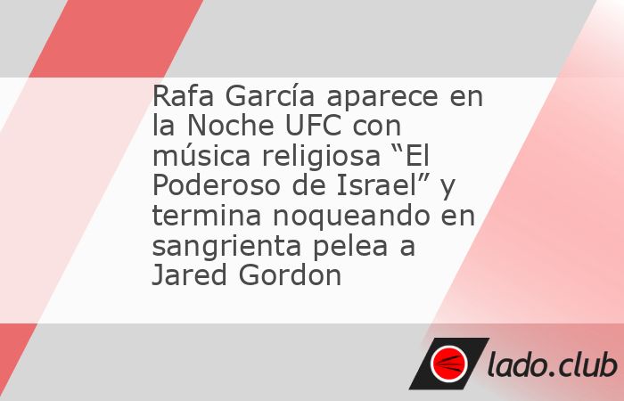 SAN ANTONIO, Texas.— El Frost Bank Center fue testigo de una escena que fusionó la fe con la ferocidad este sábado en la Noche UFC. Rafa García entregó una de las actuaciones más memorables de 