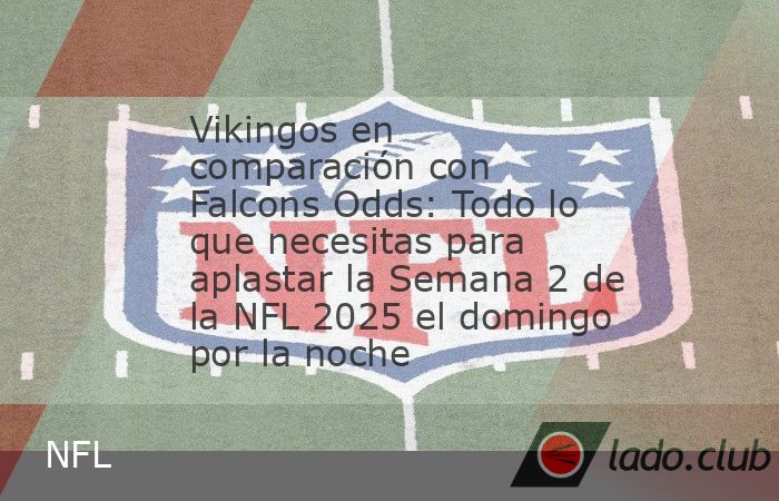 La segunda semana del fútbol domingo con Atlanta Falcons (0-1) sale a jugar a los Vikings Minnesota (1-0). El vikingo está logrando una victoria de 27-24 veces antes de los Chicago Bears en la Seman